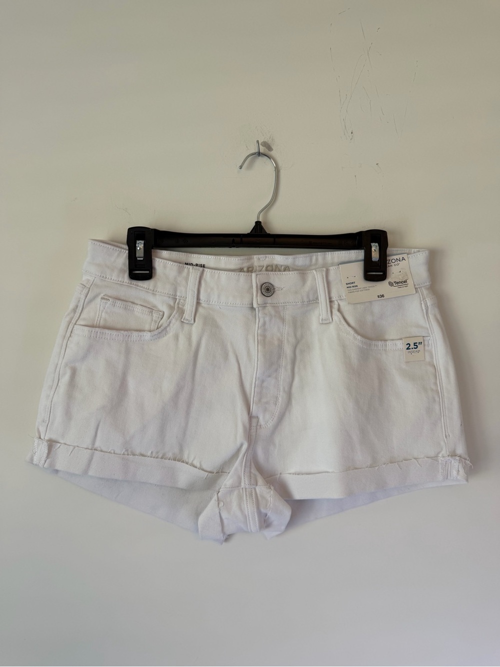 Arizona Jean Company White Denim Shorts